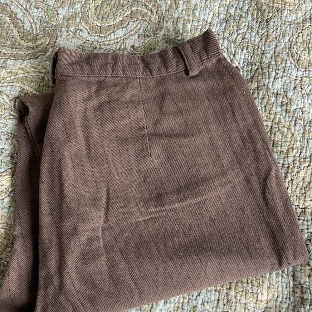 Dockers Vintage 90’s Taupe/Brown w/ pinstripe Women’s Pants